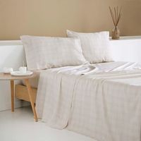 juego de sabanas nervion beige saten algodon  200 hilos 250x260 cama 160