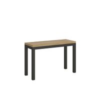 mesa tipo libro 120200x4590 cm efecto madera roble natural hierro