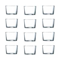 juego de 12 vasos bajos vidrio 23 cl