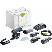 dtsc 400 30 i-set lijadora delta sin fi - festool - con 2 x 18v 30 ah baterias - cargador - systainer -