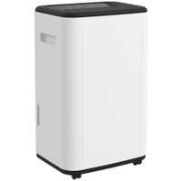 homcom deshumidificador para casa compacto para sotano y bodega 20ldia 3 modos 2 velocidades temporizador 335x26x53 cm blanco   aosom espana