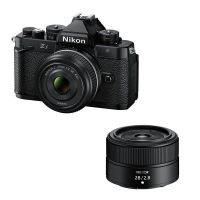 camara mirrorless nikon zf 245mp sensor full-frame  objetivos 40mm f2 se y 28mm f28