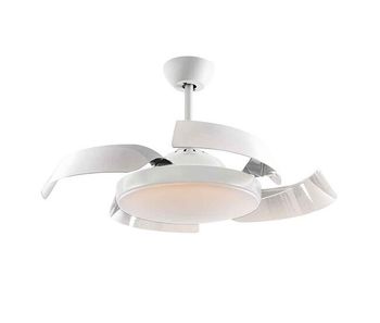 Ventilador de techo metal color blanco serie enzo 106cm