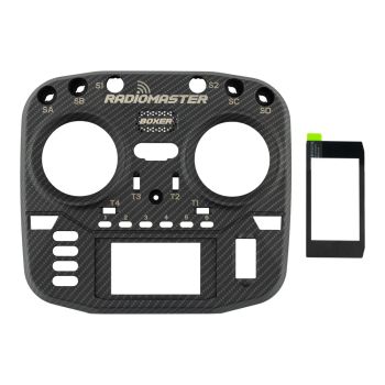 Set de repuesto de placa frontal de fibra de carbono para el control remoto RadioMaster Boxer