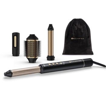 Moldeador de Pelo Aire Caliente Bellissima 11926 Prodigy 4 in 1, 1200 W, 3 Velocidades - Negro y Dorado