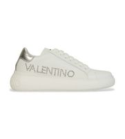 valentino para mujer 95b2302stud zapatillas de piel bounce blanco 41 plano cordones casual