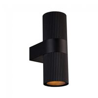 aplique de pared de exterior kyklop ripple 2 luces