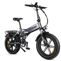 bicicleta electrica plegable todoterreno vitilan v3 20 - 48 v 13 ah gris
