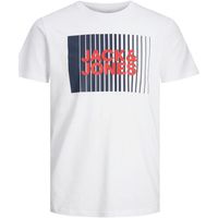 jack  jones camiseta 12257365 jjecorp logo tee play ss o-neck noos mni white para nino
