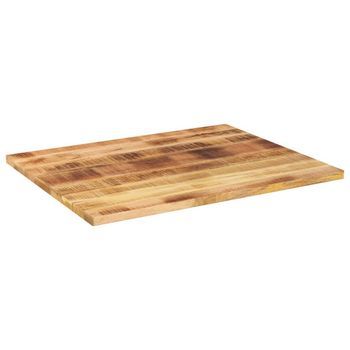 Tablero De Mesa | Tablero Escritorio Rectangular Madera Mango Rugosa 90x80x2,5 Cm