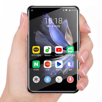 【Último modelo 2026】Reproductor MP3 Android 10 de 4 pulgadas - Wifi+Bluetooth, Playstore+Melon/Bugs, descarga de música en línea, Flac/Ape, 18 horas de reproducción, batería de 2000 mAh, 8 núcleos,