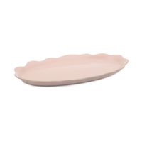 fuente para servir pass-me ceramica de gres rosa 35x20x2cm