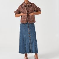 seventy  mochi heidi quilted cotton-blend jacket - m
