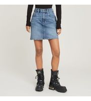 g-star para mujer d24387-d930-h078 minifalda viktoria short azul 27 casual denim algodon organico sostenible