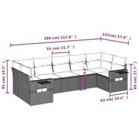 conjunto de sofa para patio exterior incluye cojines set de 7 piezas
