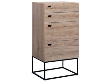 Cómoda de 4 cajones  marrón claro