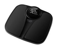 adler ad8172b bascula de bano digital alta precision 180kg pantalla led apagado automatico antideslizante  negro