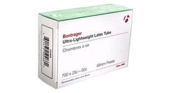 Bontrager tube ultra lite latex 700x25 25c valvula presta 48mm