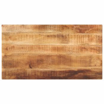 Tablero De Mesa Rectangular Madera Maciza Mango 120x70x2,5 Cm Vidaxl