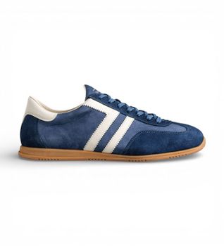 Gant para hombre. 872633278 Zapatillas de Piel Spearclub azul (41), Plano, Ante, Cordones, Casual, Mostaza