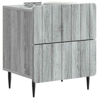 pack 2 uds mesita de noche  armario de noche  mesa de noche gris sonoma 43 x 345 x 495 cm