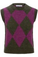 chaleco de rombos militarypurple l