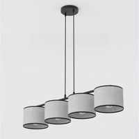 lampara colgante nar gris 4 luces