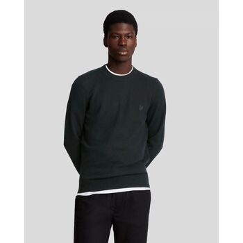 Lyle & Scott Jersey KN2124V TONAL LAMBSWOOL CREW-Z865 JET BLACK para hombre