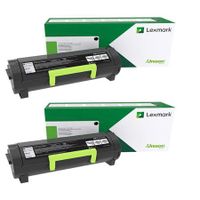 original multipack lexmark b2546dw printer toner cartridges 2 pack -b252x00