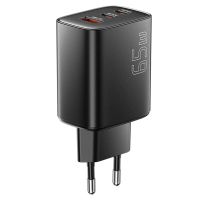 gan tech mensaje rc65wcf cargador usb pd de 65w con 3 puertos usb-a  2 usb-c pd30 qc40 pps adaptador de carga rap
