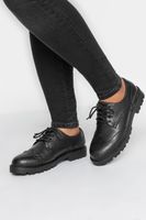 zapatos negros derby puntera vega en diferentes anchos