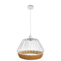 fabrilamp lampara de techo colgante hugo 1xe27 blanconatural 30d