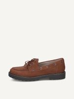 caprice low shoes brown made of leather size 36