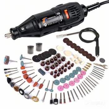 Mini máquina de grabado de taladro eléctrico, herramientas rotativas Dremel, amoladora de grabado Compatible con herramientas eléctricas, accesorios, 220V