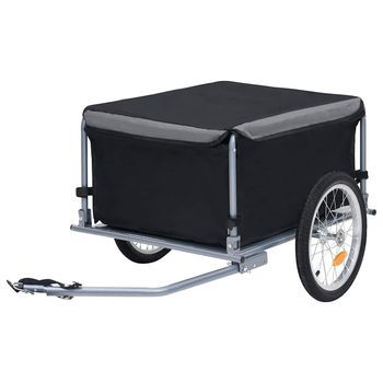 Remolque Para Bicicletas Negro Y Gris 65 Kg Vidaxl