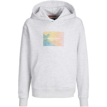 Jack & Jones Jersey 12257607 JORARUBA SUNSET BRANDING SWEAT HOOD JNR BRIGHT WHITE para niño