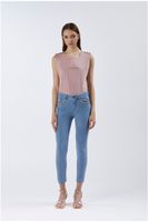 vaqueros denim skinny con aplicacion de cadena joya sky 27