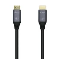 aisens cable hdmi v21 ultra alta velocidad  hec 8k60hz 48gbps am-am grisnegro 30m
