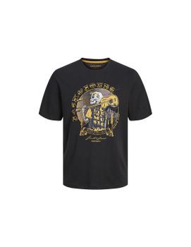 Camiseta Jack and Jones skull Rock Crew Negro Infantil