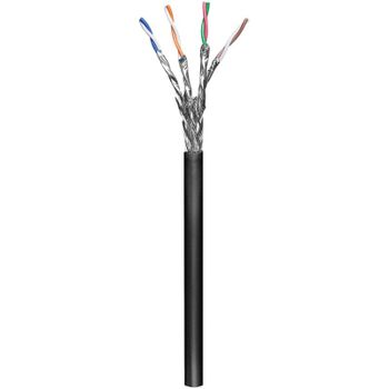 Cable de red Goobay CAT 6 S/FTP 100 m Negro