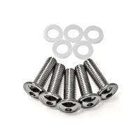 tornillo de carenado m5x25mm acero cromado juego 5pc