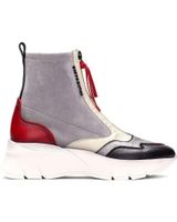 de hispanitas botin sport cana strech y cremallera c001 black-acero-mil