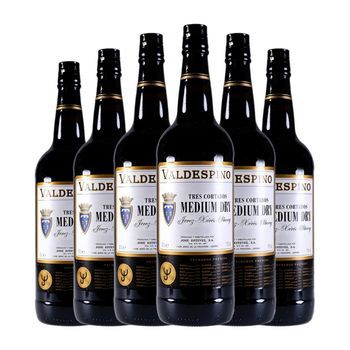 Valdespino Vino Generoso 3 Cortados Medium L Jerez-xérès-sherry 1 L 17.5% Vol. (pack De 6 Unidades)