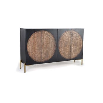 Aparador De Madera De Mango Y Metal