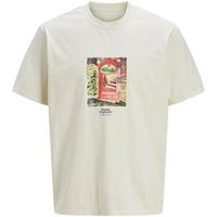 jack  jones camiseta 12273494 antiquewhit para hombre