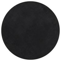 alfombra de pelo corto suave lavable huarte negro o 120 cm vidaxl