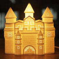 3d ceramic lamp castle