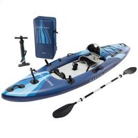 kayak hinchable individual dakota quest con remo hinchador y mochila intex