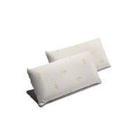 pack 2 almohadas viscoelastica soja 60x40 cm firmeza media ergonomicas adaptables a cabeza y cuello