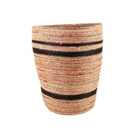cesta alta de fibras naturales 40x51cm